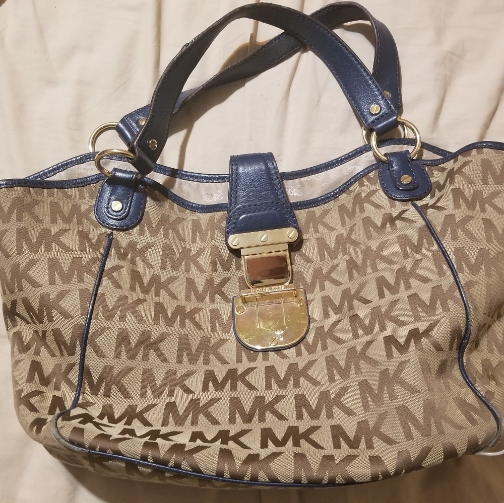 Michael Kors Jacquard/leather purse